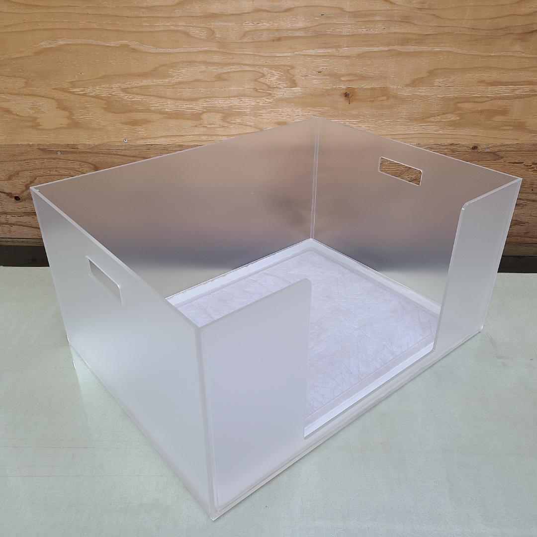 オーダーメイド ペットアクリルトイレ ICHIGOtype ワイドサイズ