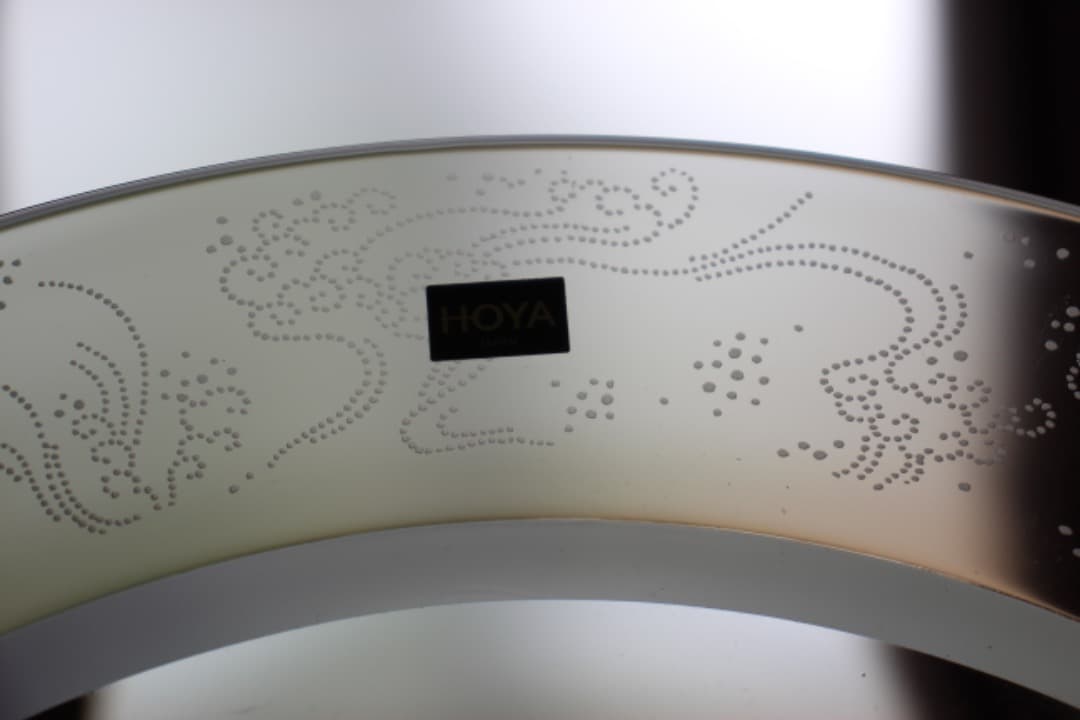 未使用・箱入 HOYAクリスタル 飛鶴金縁波紋様大皿 飾皿 - メルカリ