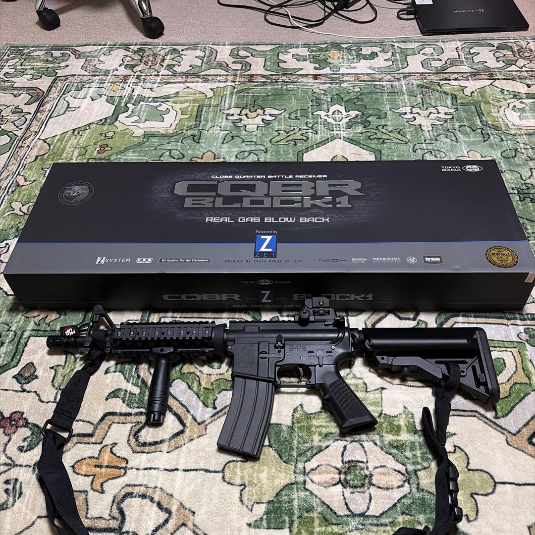 東京マルイ CQBR BLOCK1 GBB Zシステム ガスガン　ストラップ付き