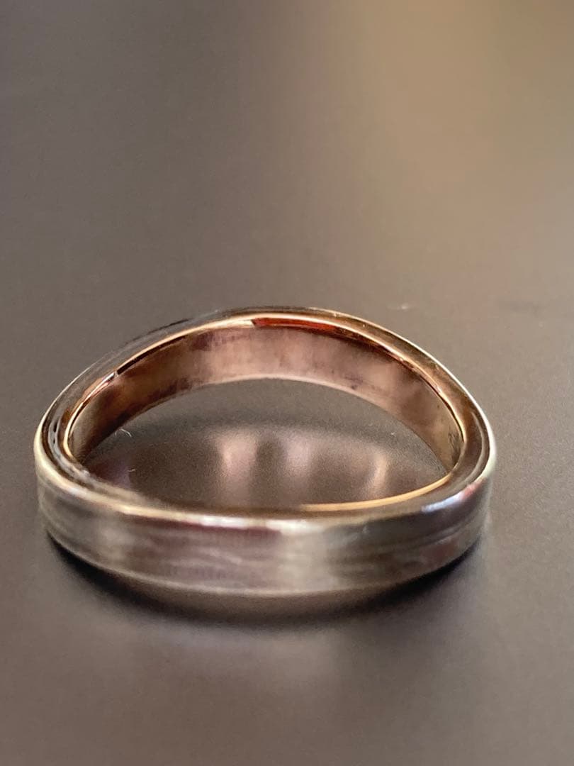 は*認様 【杢目金屋 】K18/SVマリッジリング　結婚指輪　伝統工芸手法　木目