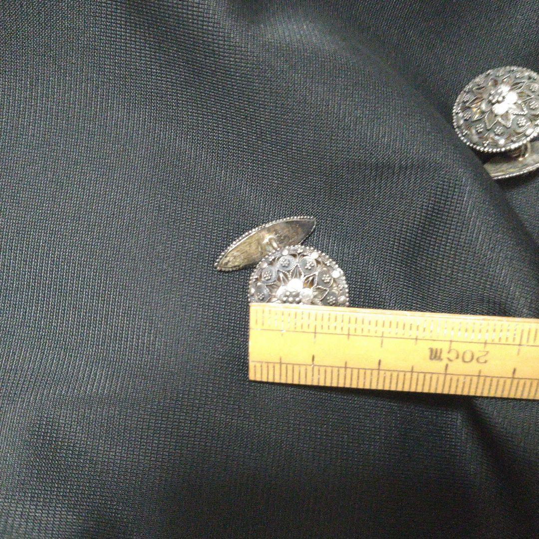 ヴィンテージ シルバー HSN 800 バリ インドネシア カフスボタン レア