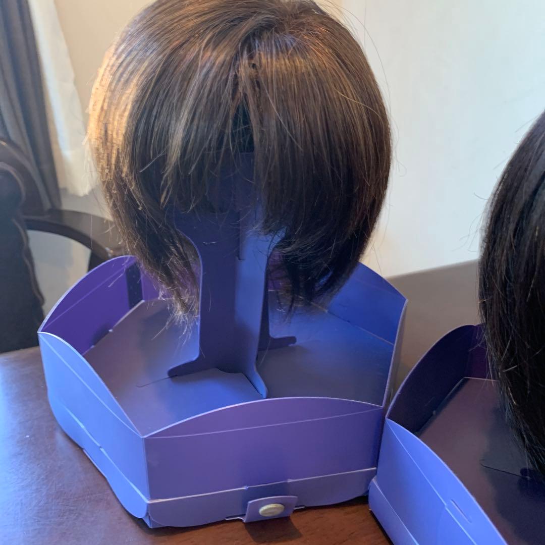 ダークブラウン ショートボブウィッグ　フォンテーヌ　２つ