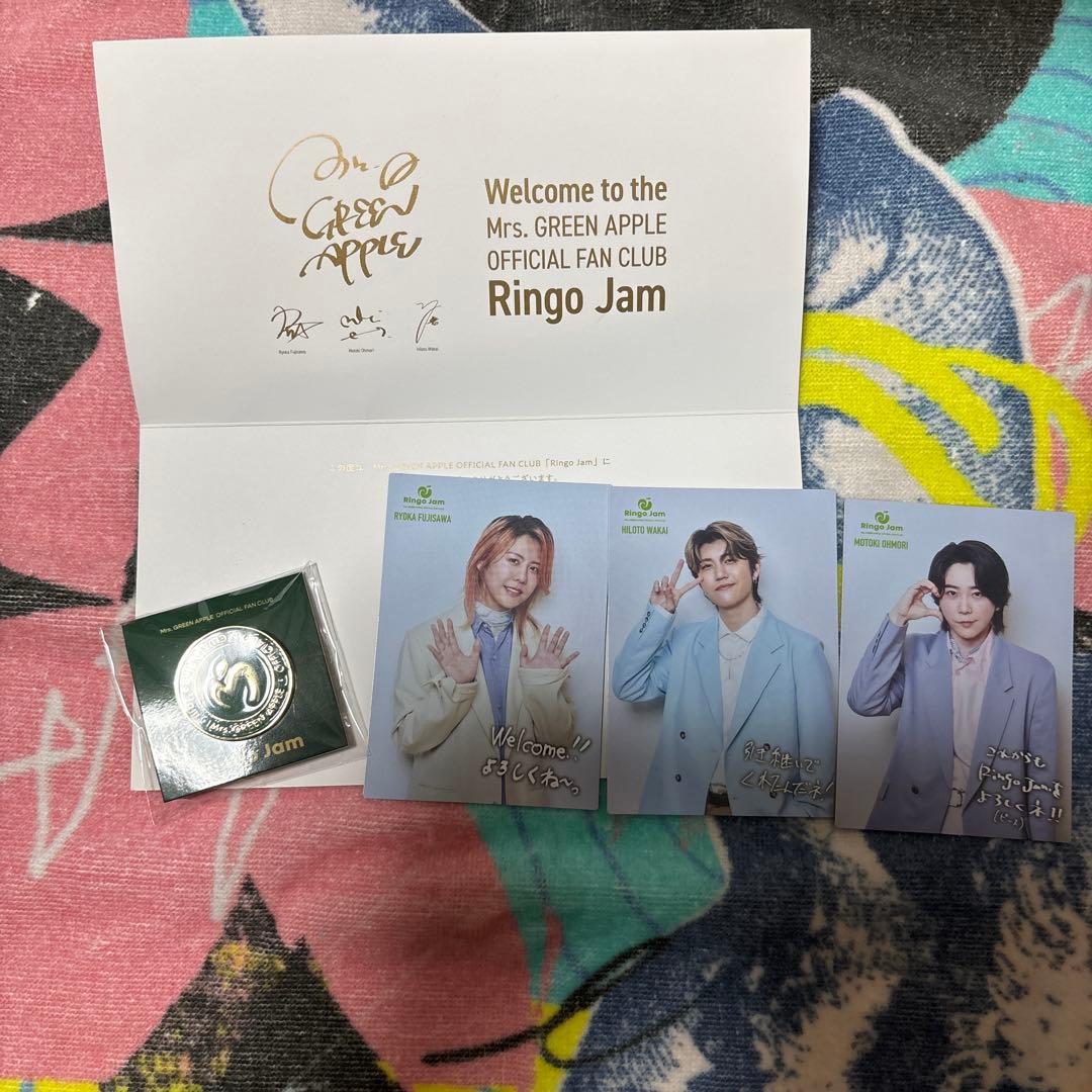 ミセスグリーンアップル FC特典 ピンバッジ フォトカード - メルカリ