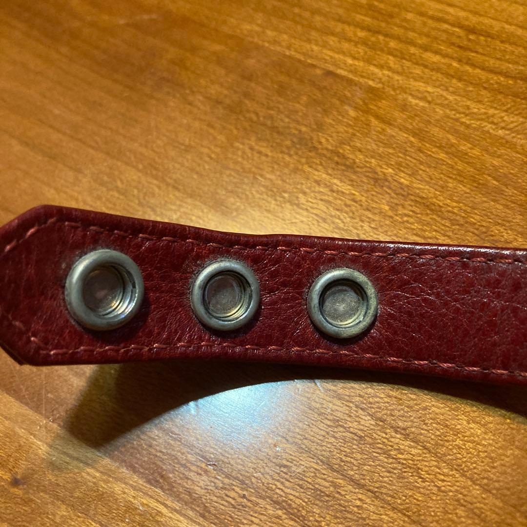 クロムハーツエナメルレザーブレスレット