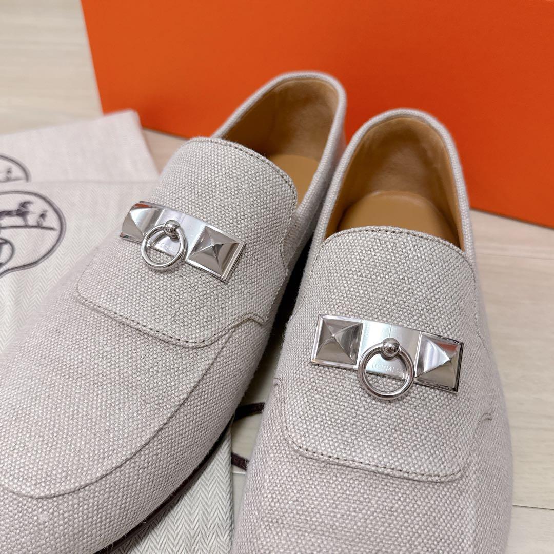 新品未使用 HERMES 【40サイズ】 モカシン Irving メドール金具