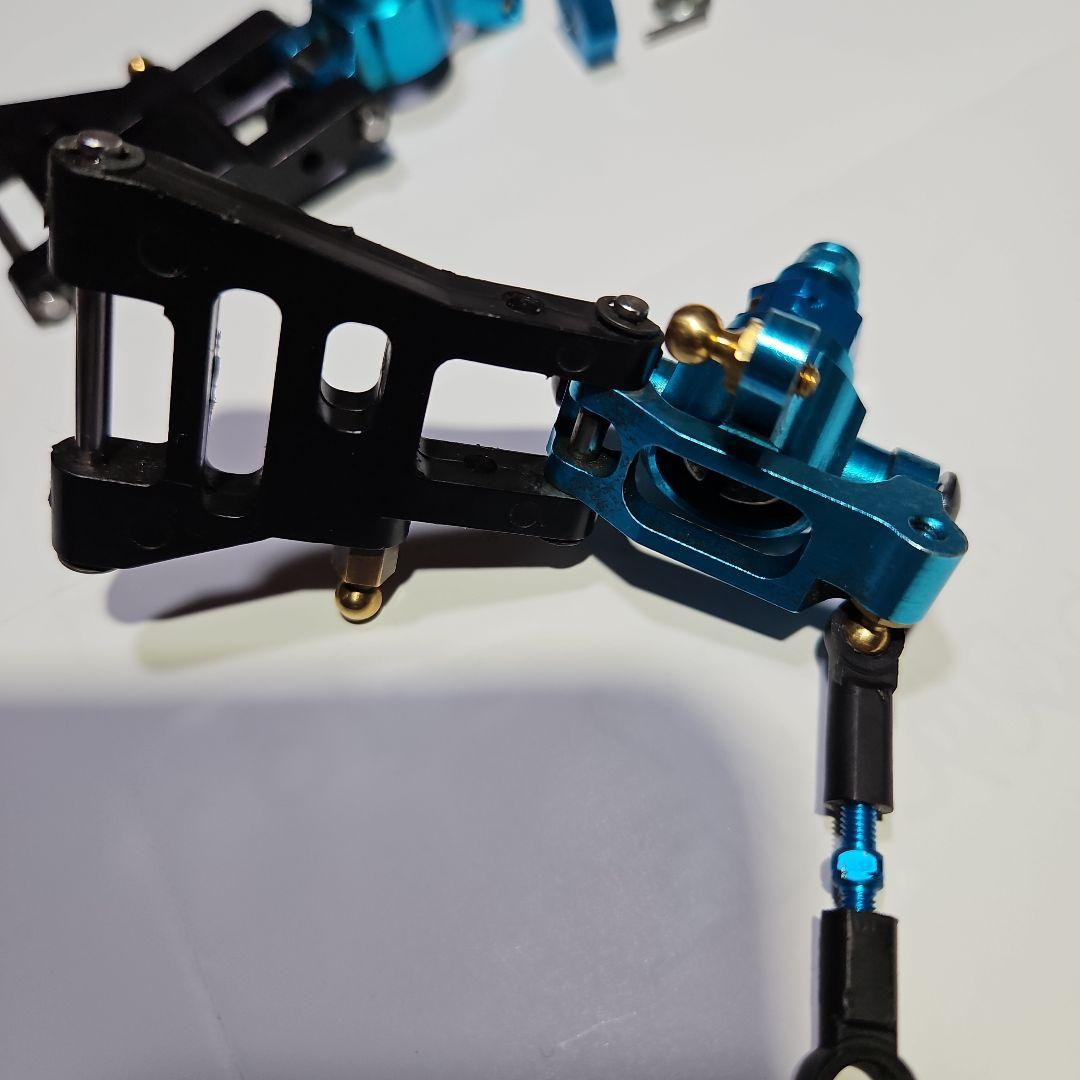 TA02用フロントリアアルミナックル、フロントCハブ、ワイドサスアーム、6角ハブ