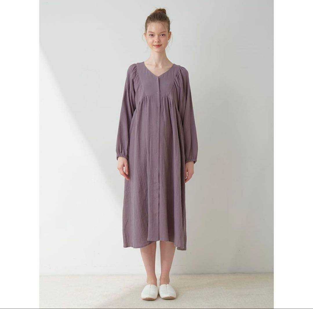 【未開封品】ジェラートピケ マタニティガーゼワンピース