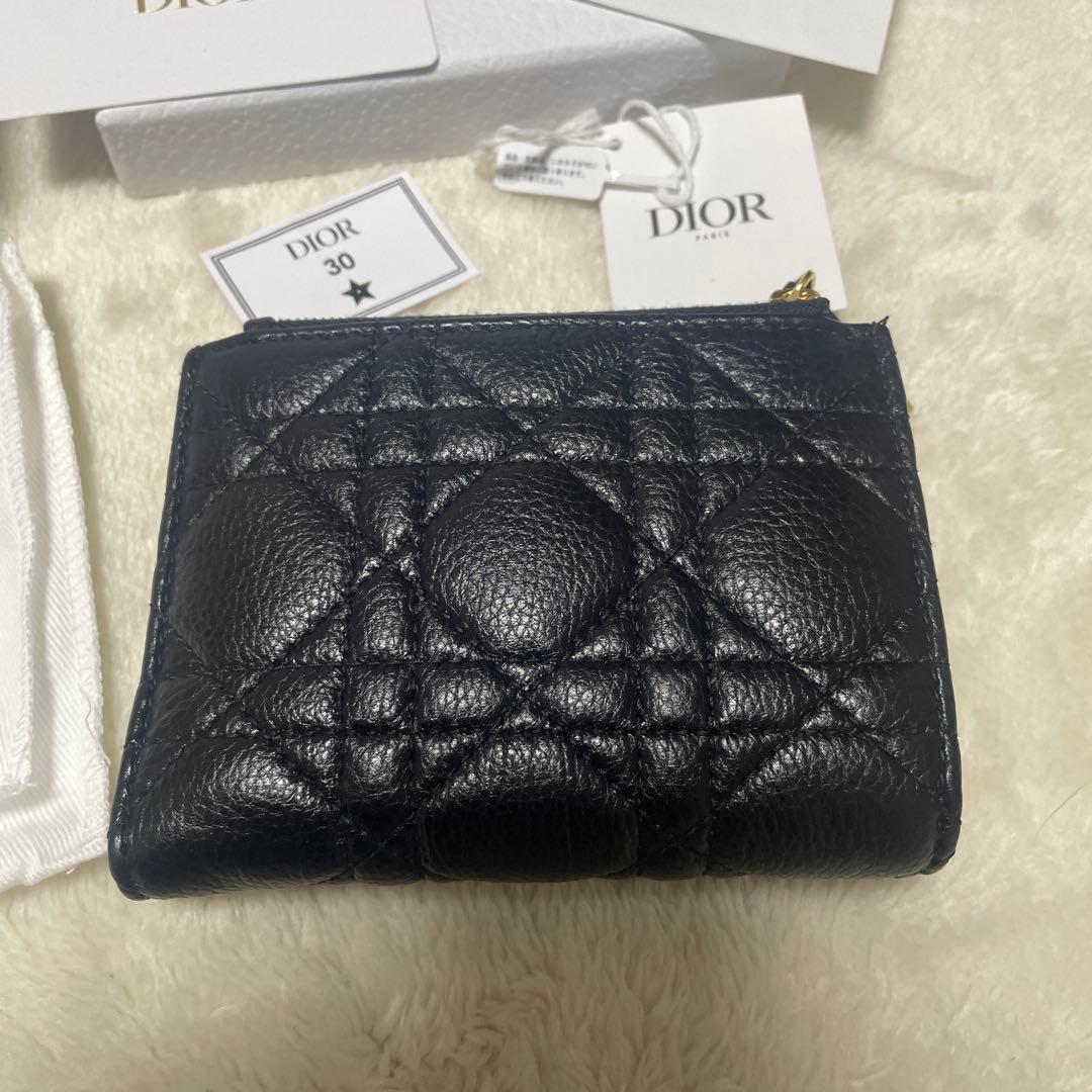 本日限定価格ディオール Caro Dahlia 二つ折り財布 ブラック