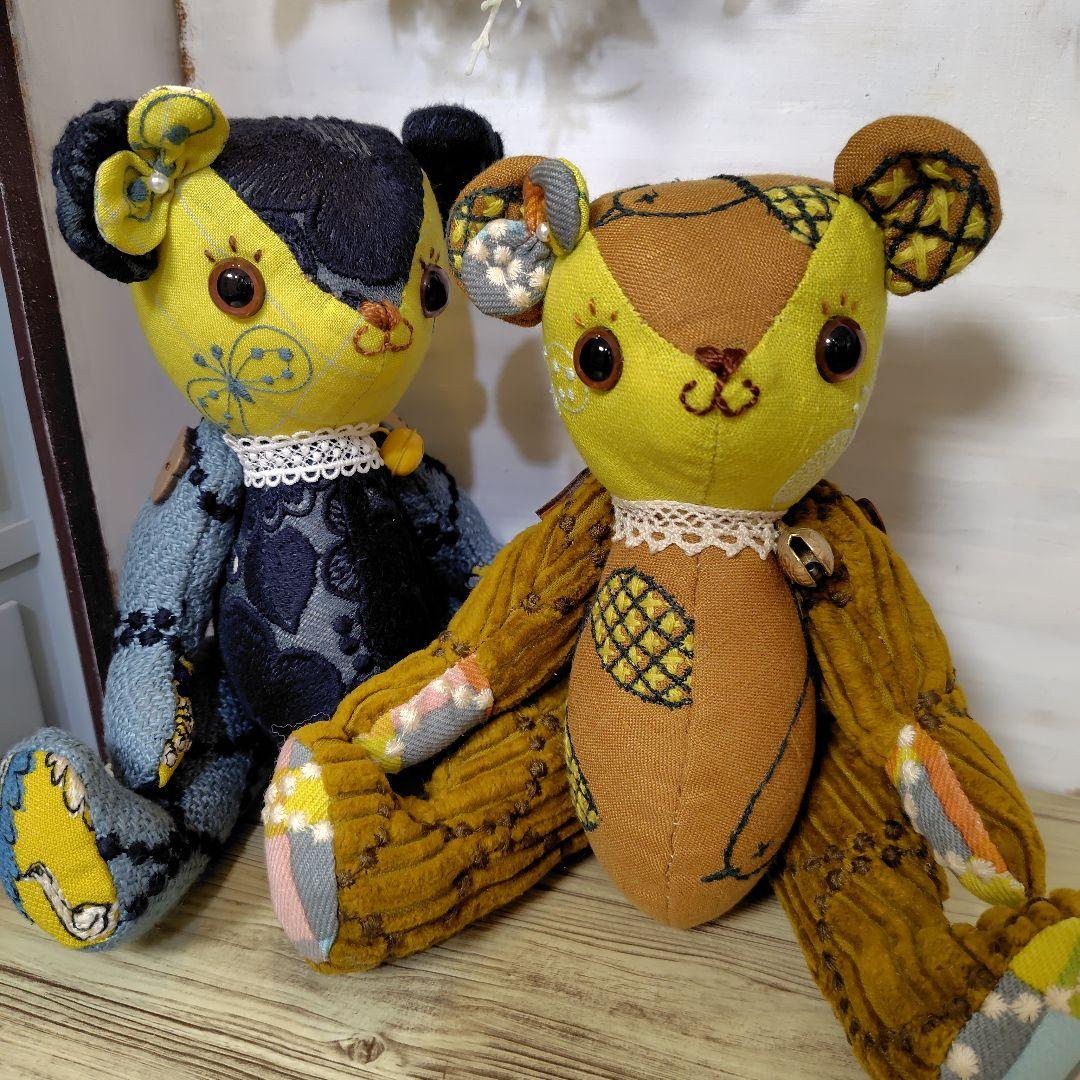 ミナペルホネン＊ハンドメイド＊ぬいぐるみ＊テディベア＊58