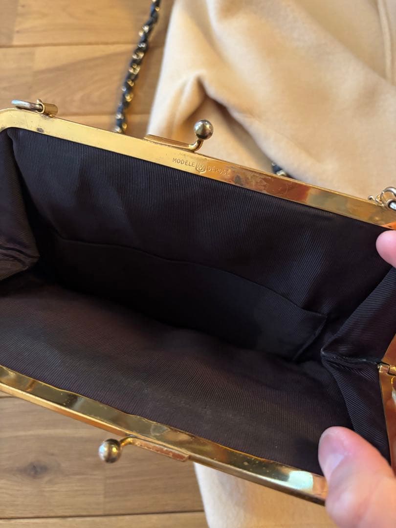 ocaille ヴィンテージ　がま口　ショルダーバッグ　オカイユ