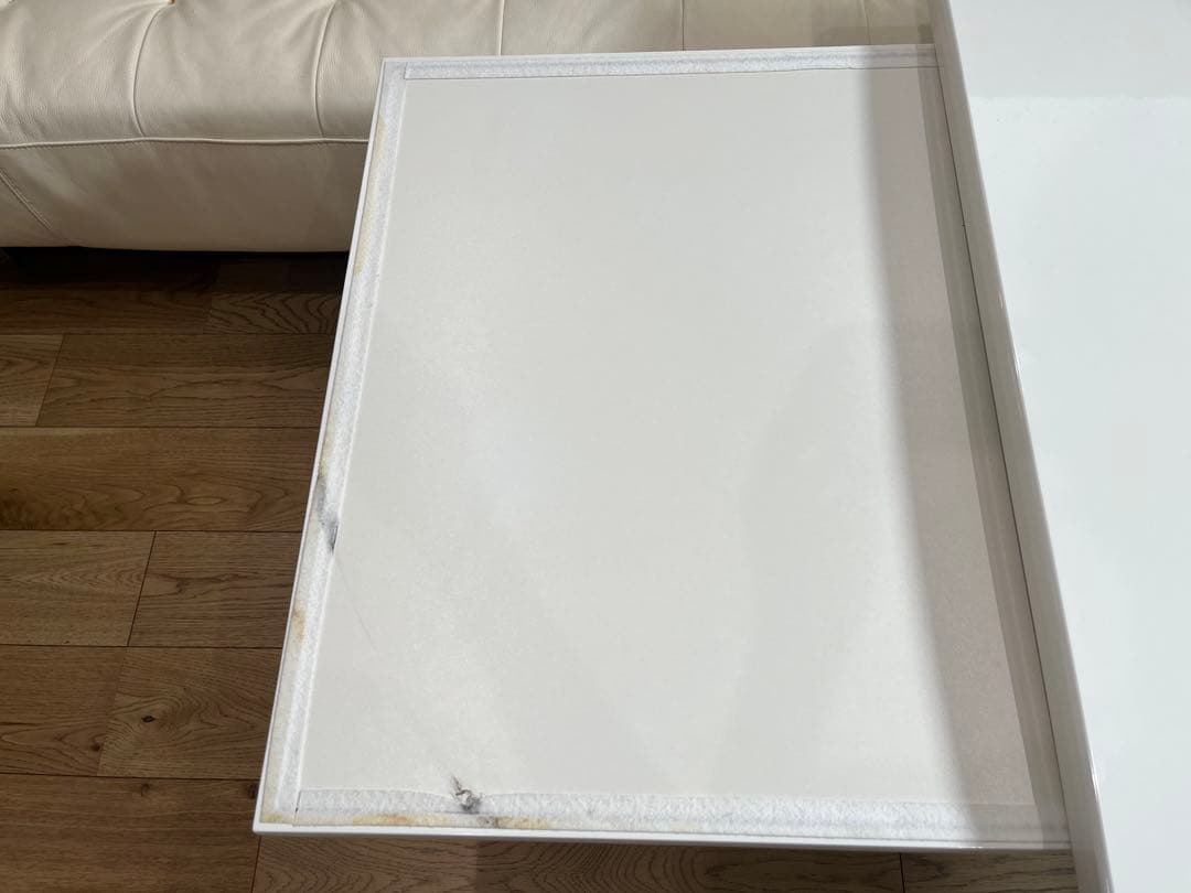 カリガリス テーブル 昇降式(7段階)&伸長 ホワイトxシルバー