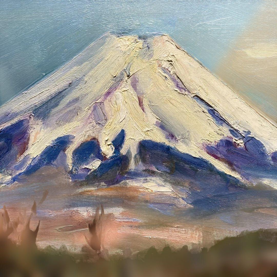 樋口洋「忍野村」10F 額縁58×66絵45.5×53cm 一枚の繪取り扱い作家