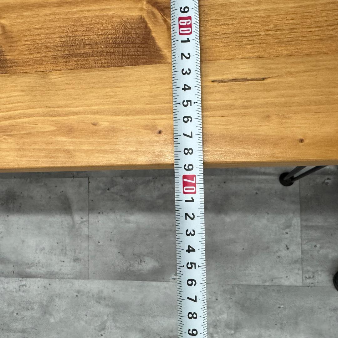 大阪市引取 無垢 天然木 幅160 ダイニングテーブル パソコンデスク 学習机