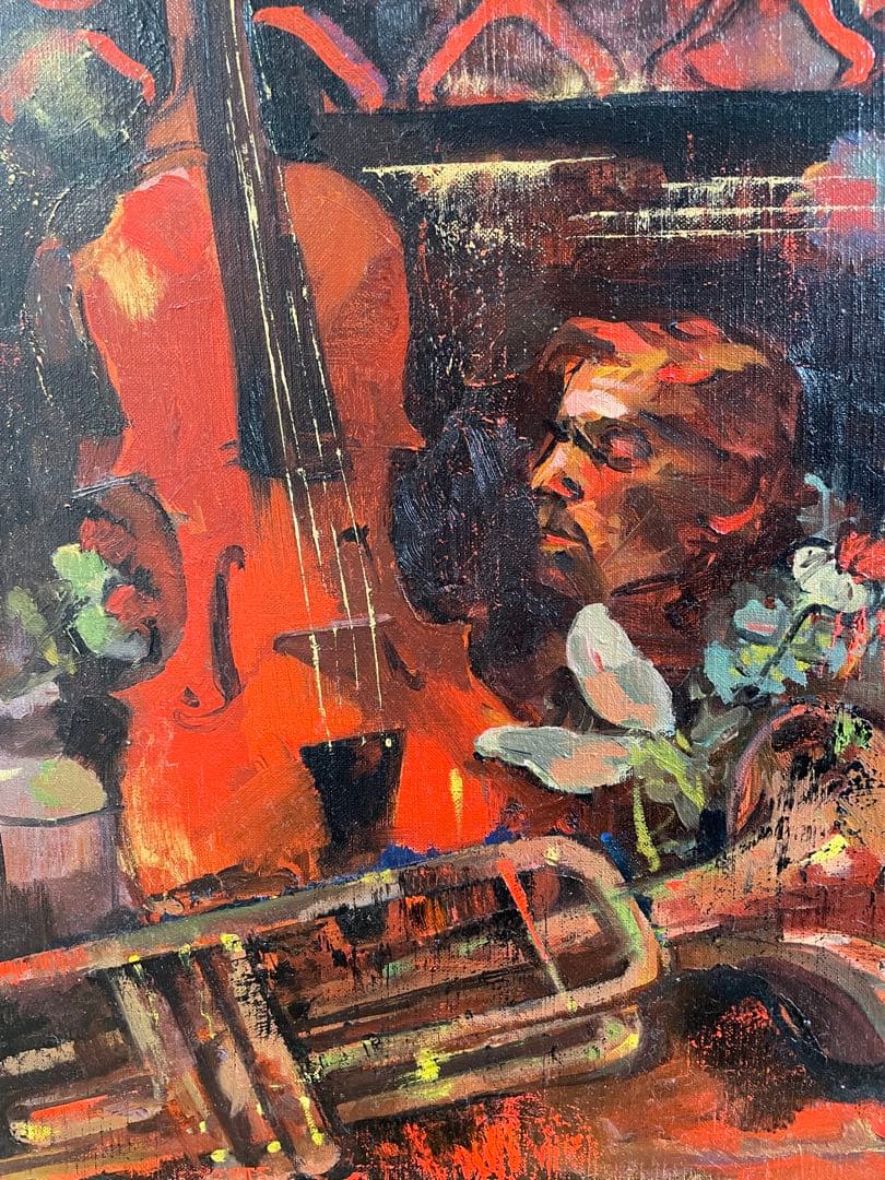 油絵絵画静物画インテリアart oil paintingカラヤンKarajan