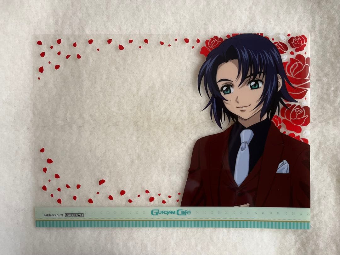 ガンダムSEED アスラン カガリ クリアシート クリアポスター ガンダムカフェ