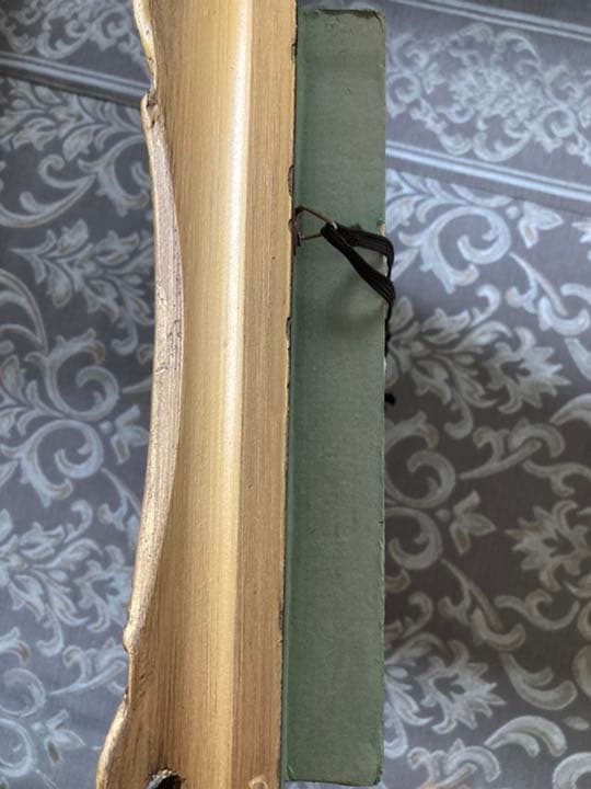 ゴールド額縁　風景画　油絵　山　自然