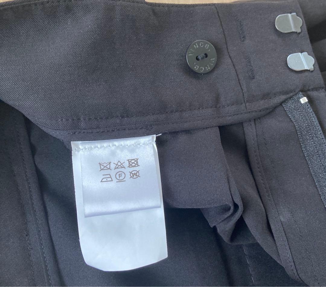 【新品未使用】定価6.4万円Vince ブラック ハイウェストショートパンツ