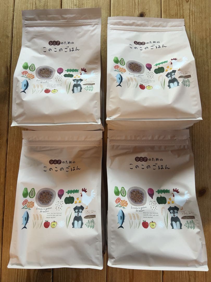 シニアのためのこのこのごはん4袋