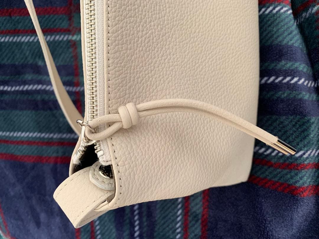 russet レザー2WAYショルダーバッグ アイボリー