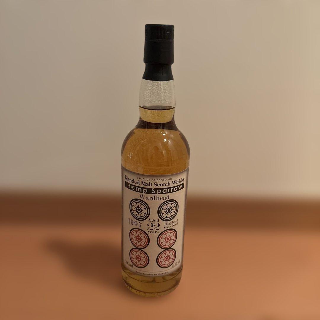 てぃ。 ヘンプスパロー 六筒 ウォードヘッド 1997 22年 ヘンプスパロー 六筒 ウォードヘッド 1997 22年 700ml 54.3％ : タカギ