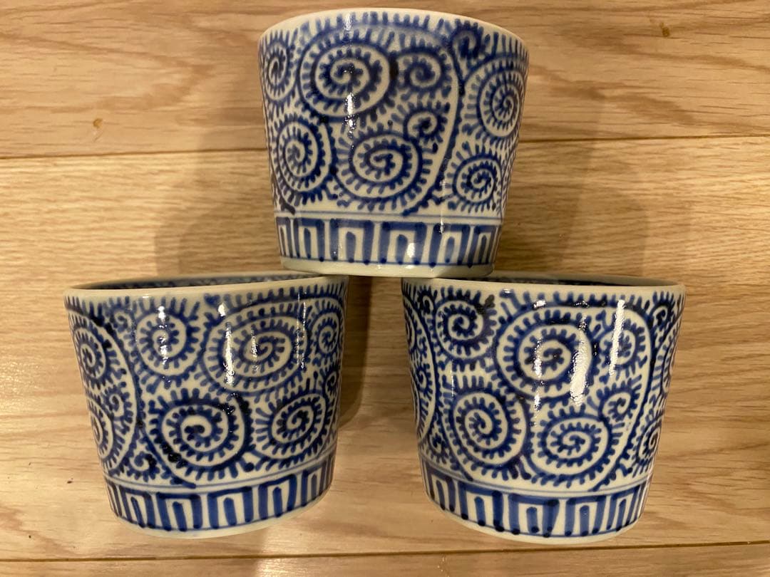 古伊万里　成化年製　そば猪口3客セット