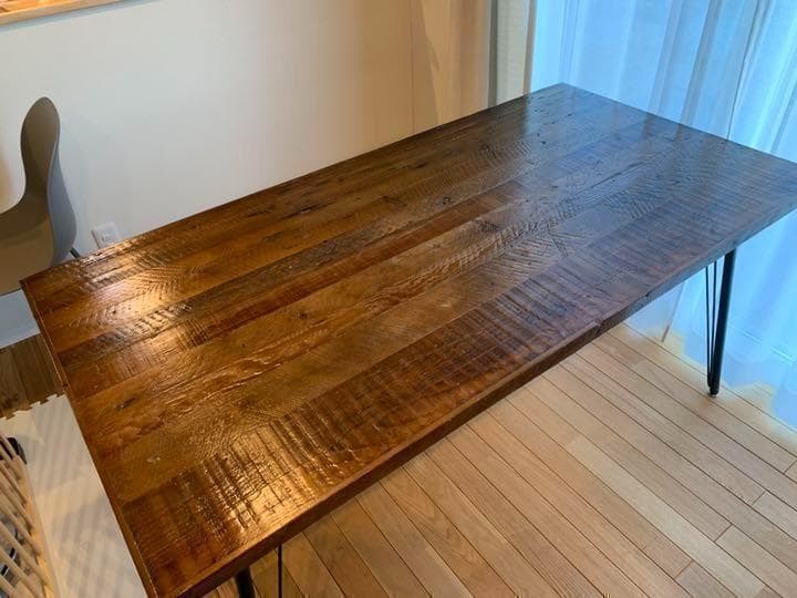 【美品】古材ダイニングテーブル（6人がけ）