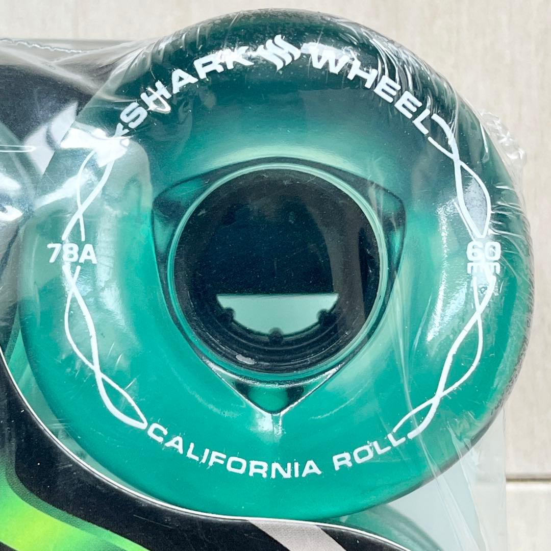 16☆新品 未開封☆ シャークウィール 60mm 78a クリアグリーン