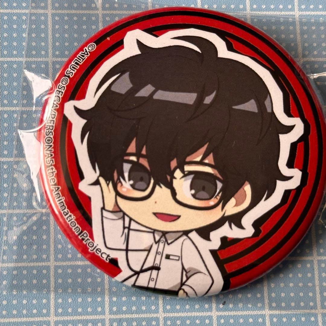 ペルソナ5 P5R マルイ スクエア缶バッジ 主人公