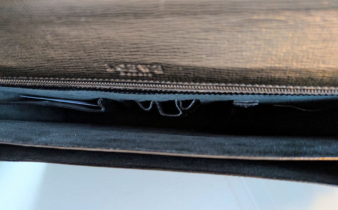 美品未使用〈LOEWEロエベビジネスバッグ アナグラム ブラックレザー〉