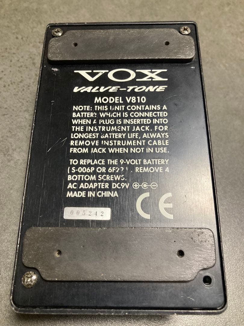 【取扱説明書付き】VOX VALVE-TONE V810