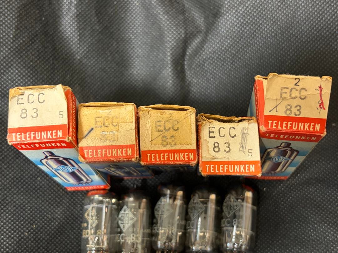 松*一様 TELEFUNKEN ECC83 真空管 5本セット 松*一様 TELEFUNKEN ECC83
