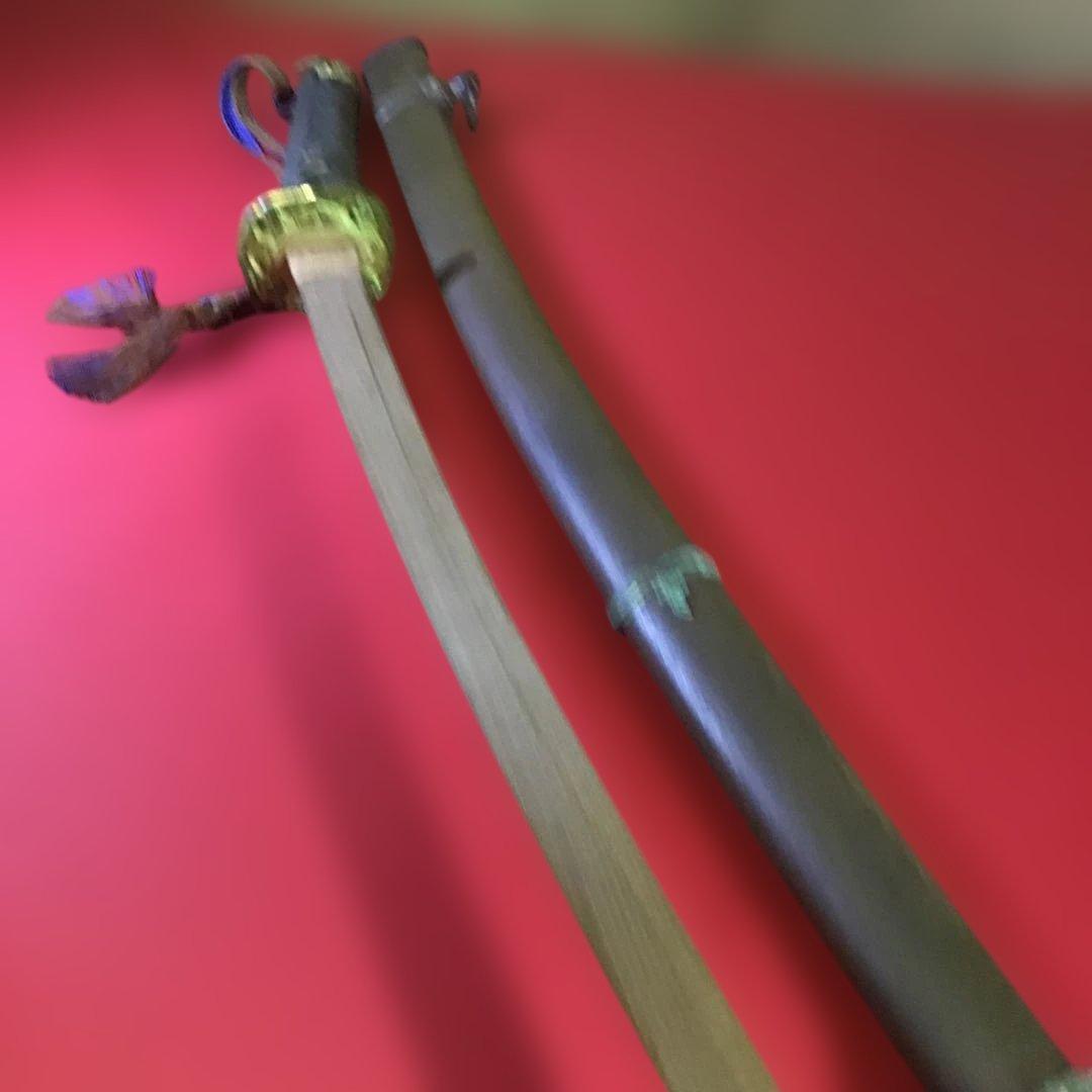 陸軍大尉軍刀　拵　刀緒付　繋ぎは木製　ケルト