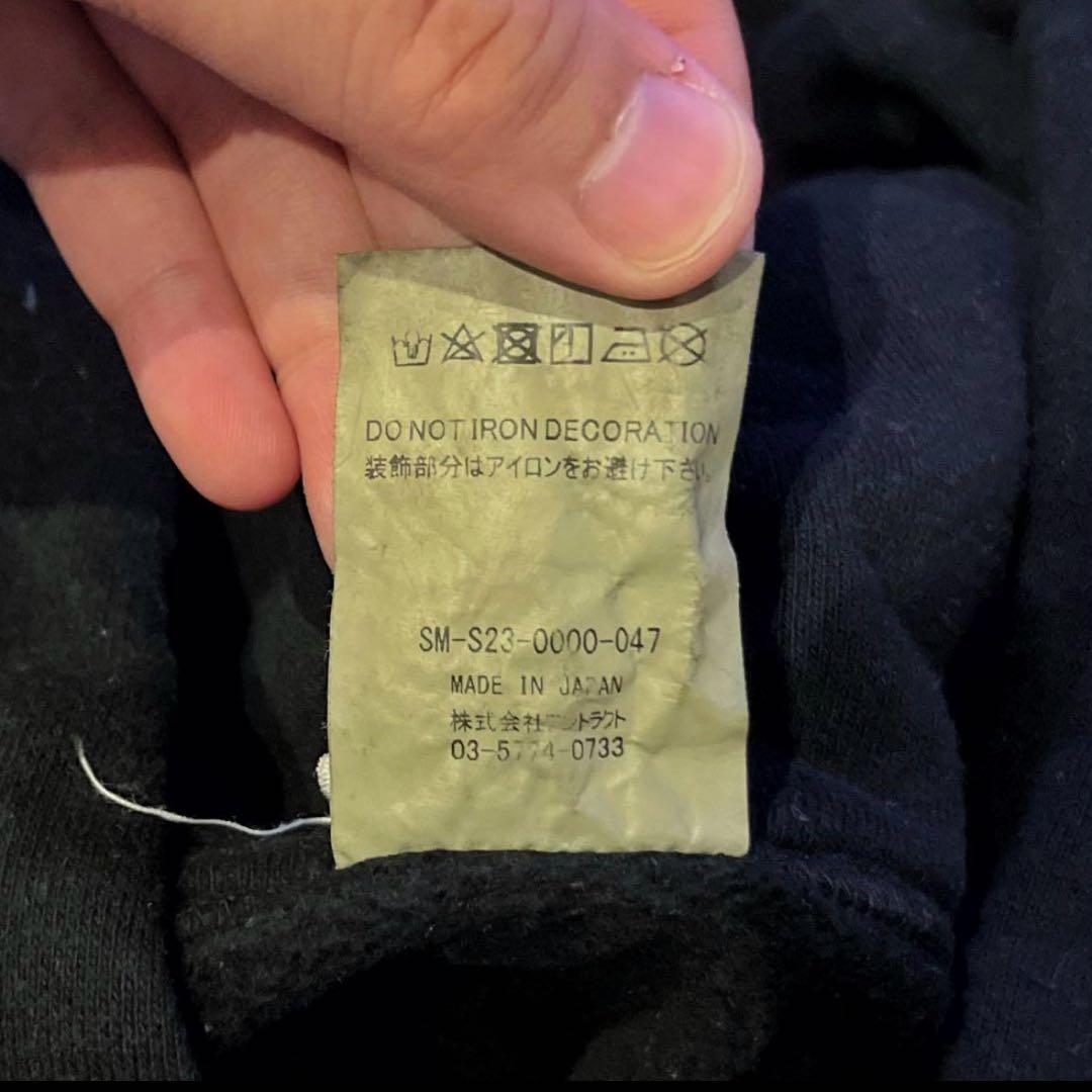 SAINT Mxxxxxx ロゴプリントプルオーバーパーカー メンズ L