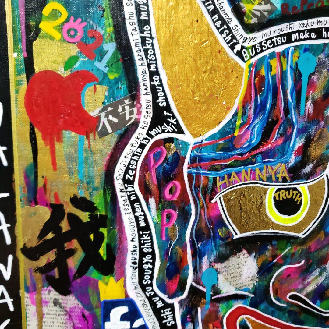 一点物/F20号】智慧-WISDOM【現代アート/絵画/原画】 - メルカリ