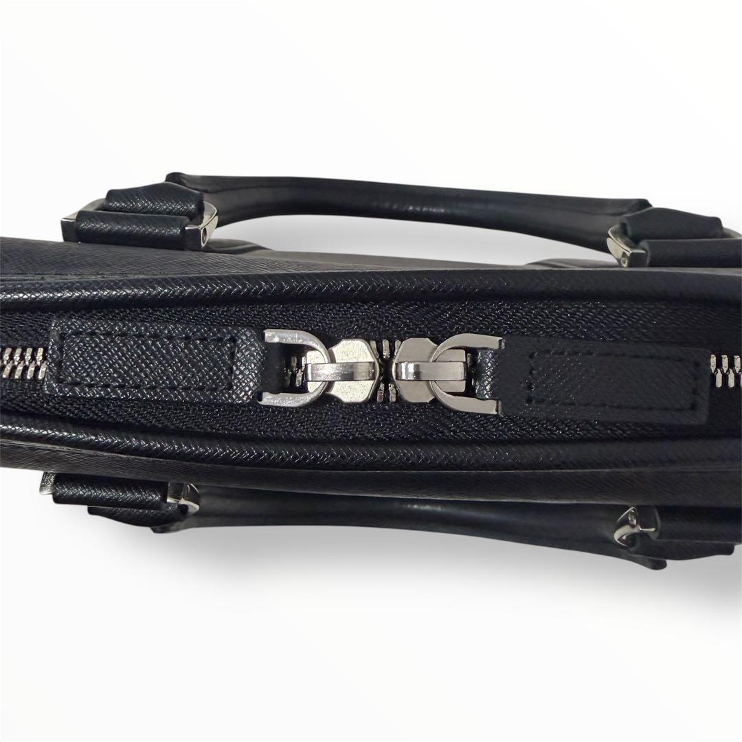 美品 PORTER アベニュー レザー ブリーフケース ビジネスバッグ ブラック