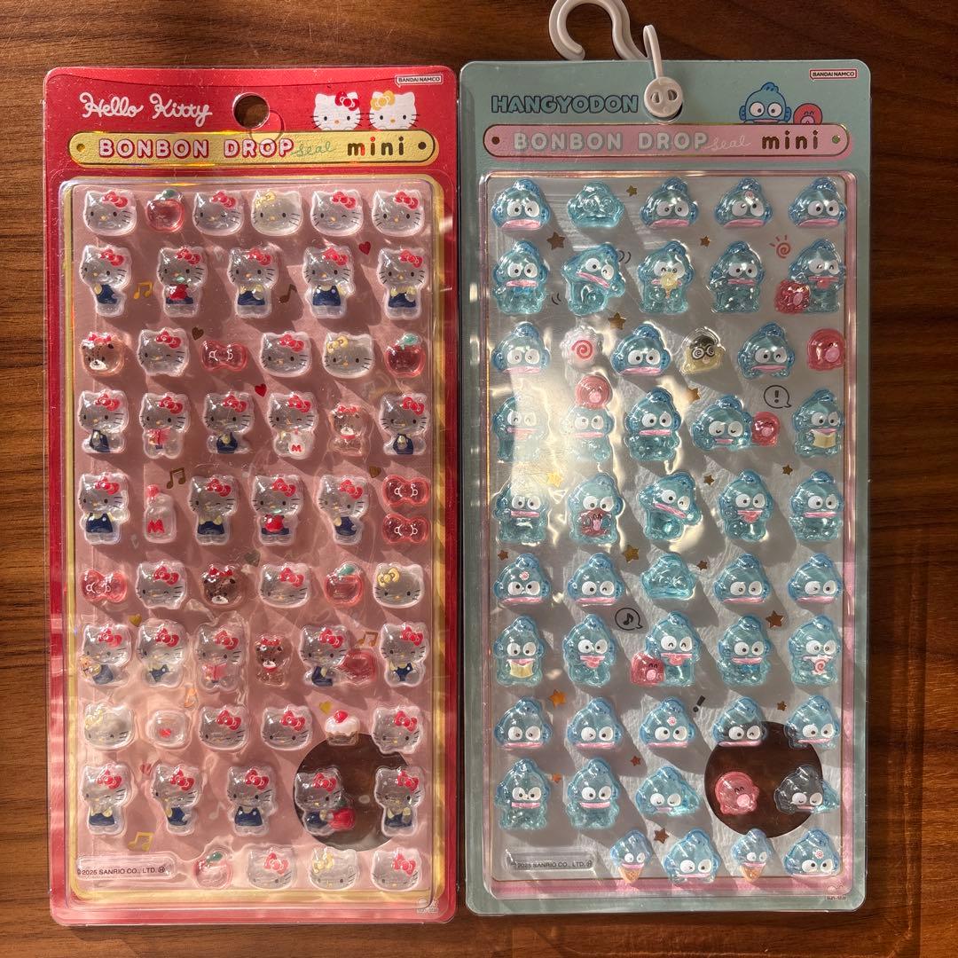 ハローキティ・ハンギョドン ボンボンドロップミニシールセット - メルカリ