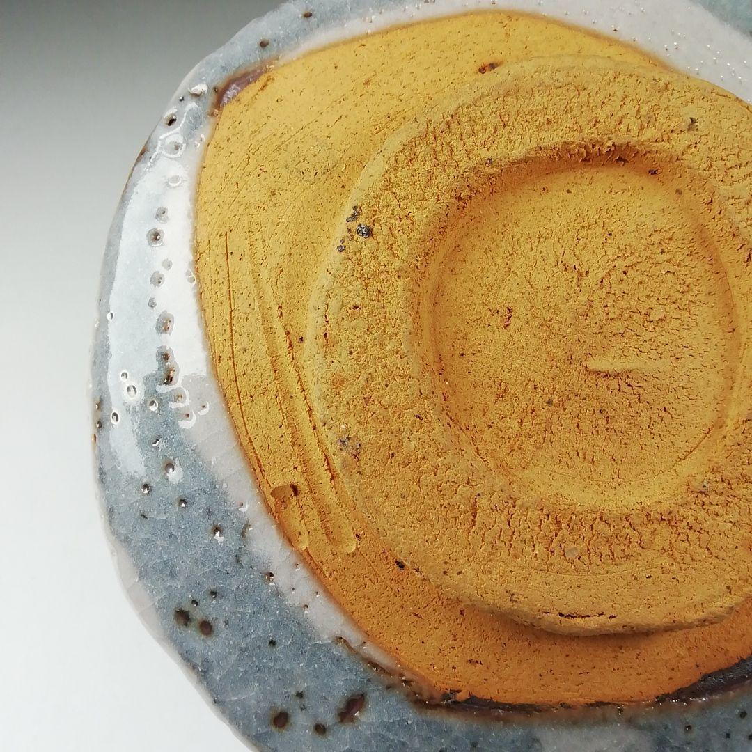 T590 茶碗 『鼡志野』『伊村彰介』『堀内宗完(兼中斎) 箱書』 共箱