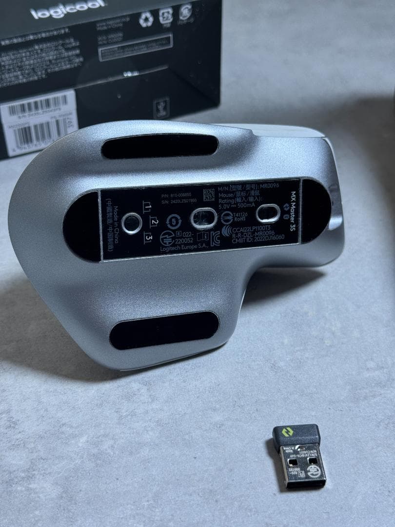 Logicool MX Master 3S Logi boltレシーバ付