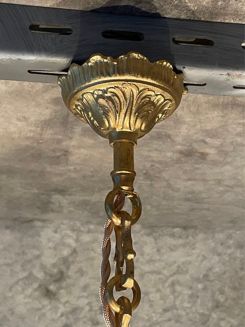 フランス アンティーク シャンデリア 4灯 キャンドル ライト 吊り下げ