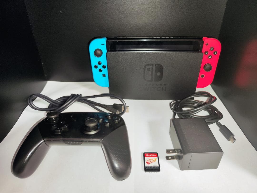 【3点セット】 Switch／Proコントローラー／リングフィットアドベンチャー