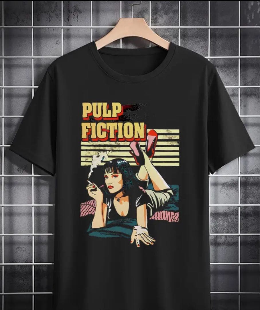 PULP FICTION グラフィックTシャツ ブラック WACKO MARIA PULP FICTION