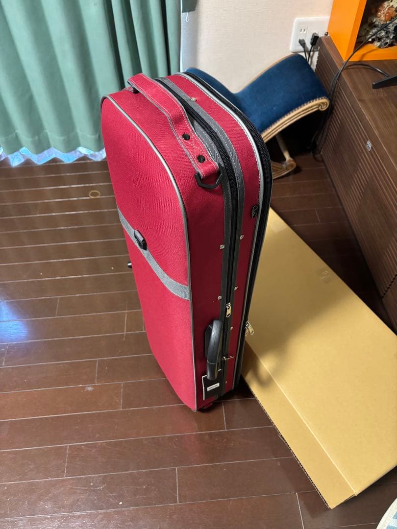 PM900新品軽量 ハイクォリティバイオリンケース　紺、赤選択可能