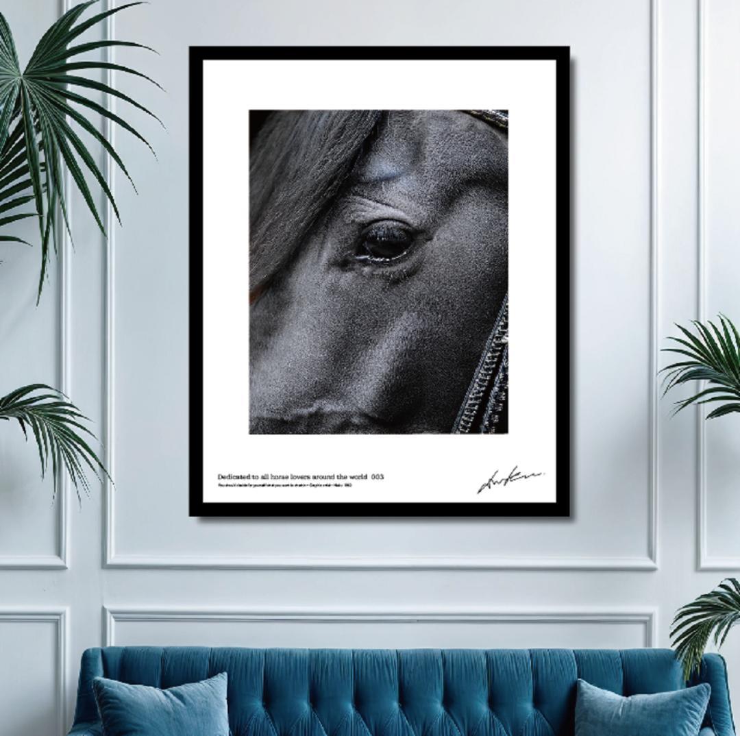 馬・No.003／「HAKU 」アートポスター　400×500