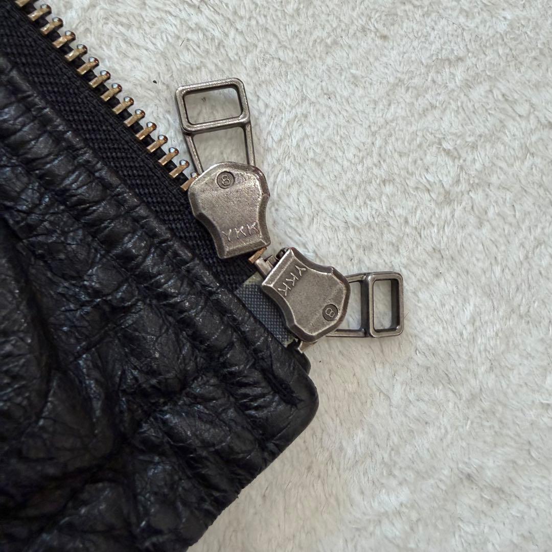 y2k japanese label gimmick leather jac