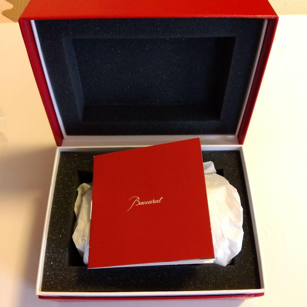 ちょこ様】Baccarat クリスタル 招き猫 レッドオクトゴン 約10cm