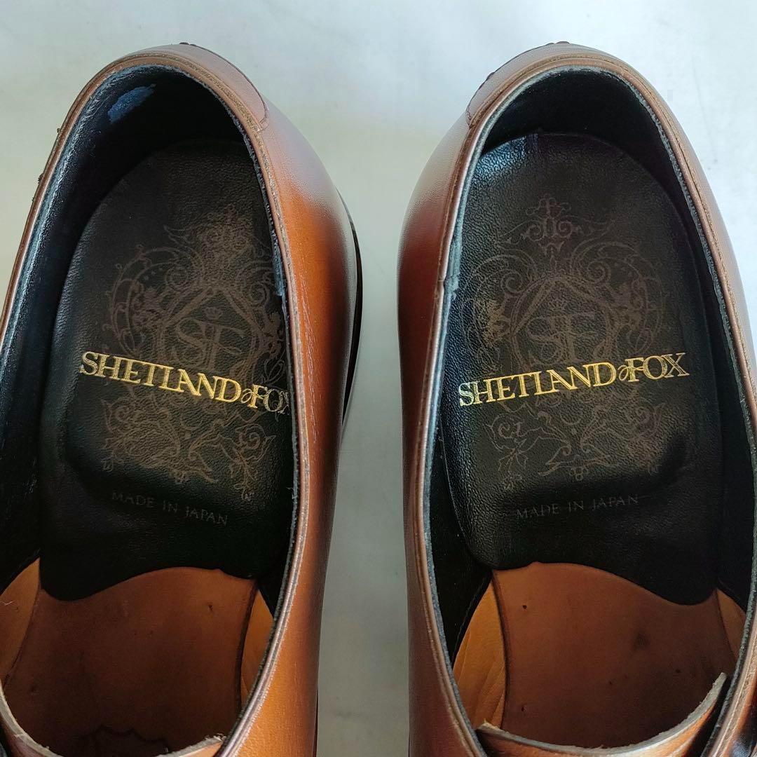 シェットランドフォックス　リーガル　モンクストラップ　ビジネス　茶色　24cm