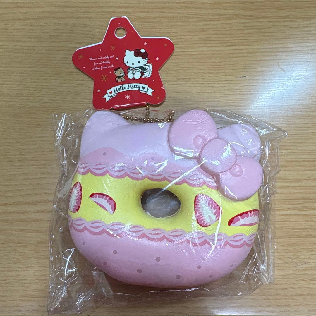 キティーちゃん スクイーズ ドーナツ キーホルダー ハローキティ
