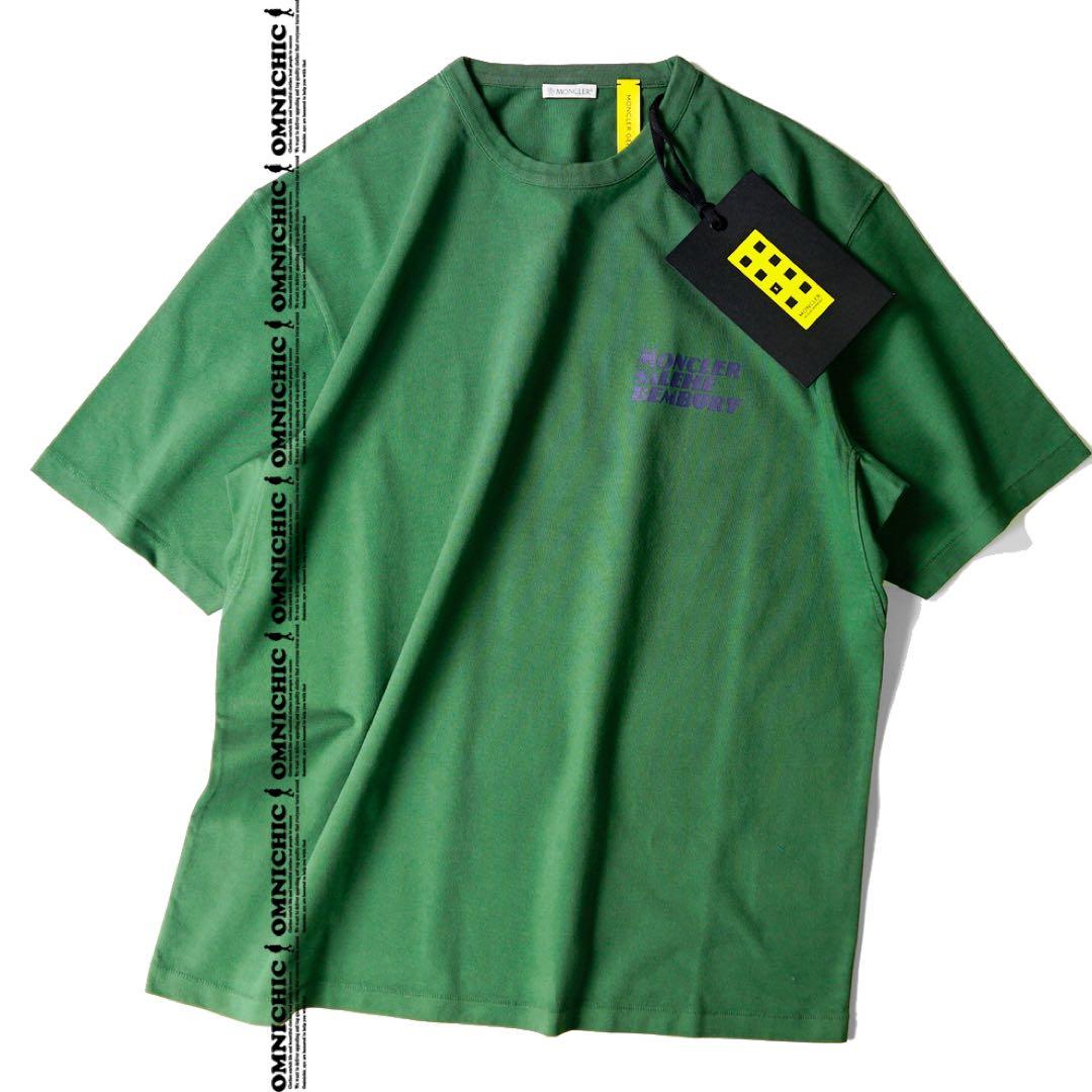 新品MONCLERモンクレールサレヘ・ベンバリーヘビーコットンロゴTシャツ