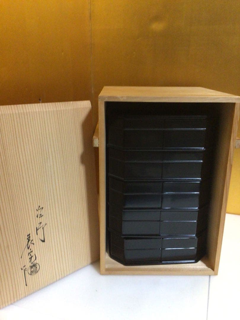 縁高 表完 共箱付き 茶道具 五重縁高 表完 共箱