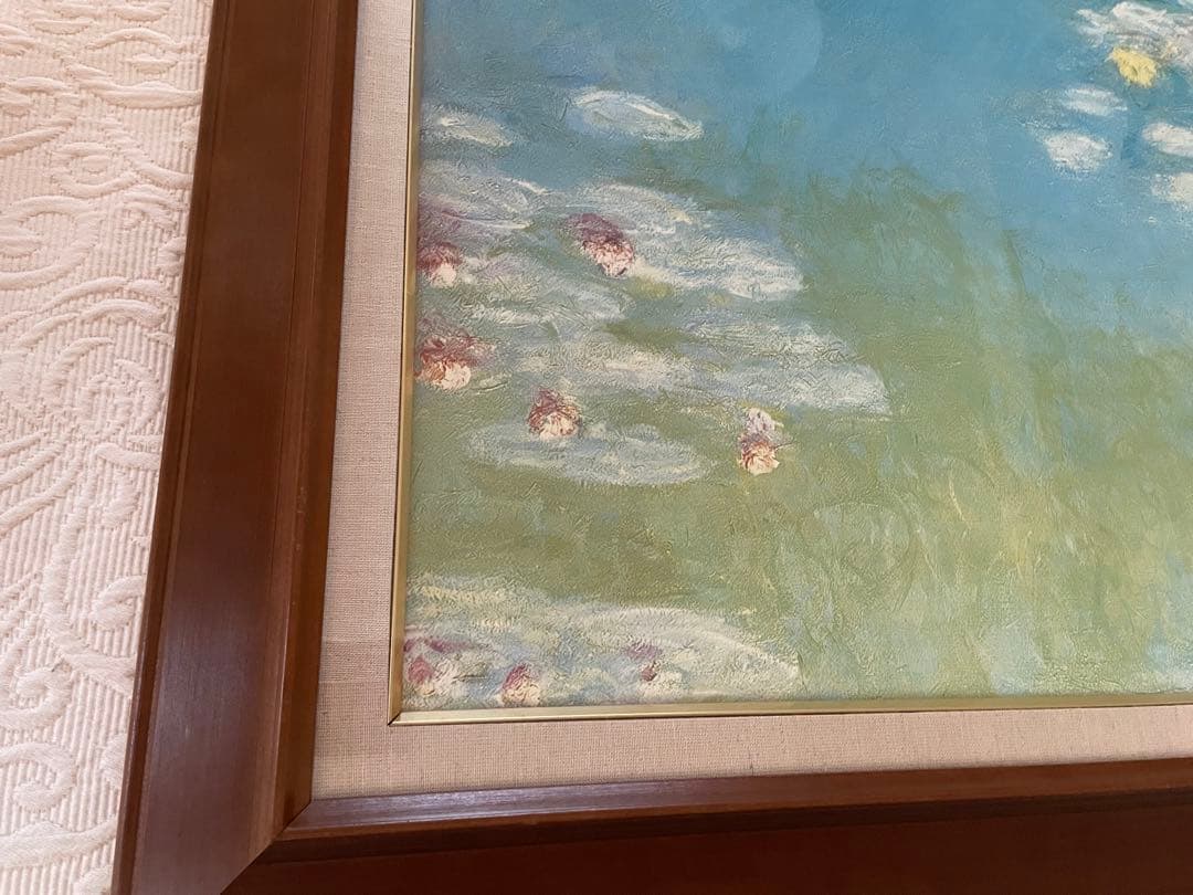 Claude Monet 睡蓮:61×68.5cm ／睡蓮クリーニングクロス付